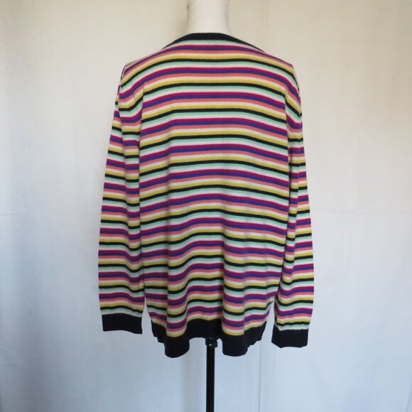 Talbots Multicolor Stripes Pullover Long Sleeves Women’s Sweater 2X - Picture 5 of 7